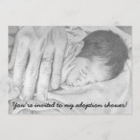Sweet Dreams Baby, Adoption Shower Invitation