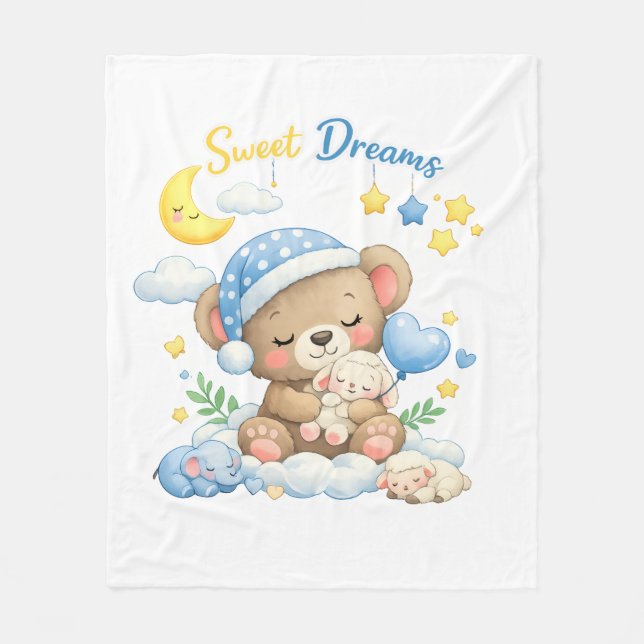 Sweet Dreams Baby Blanket (Front)