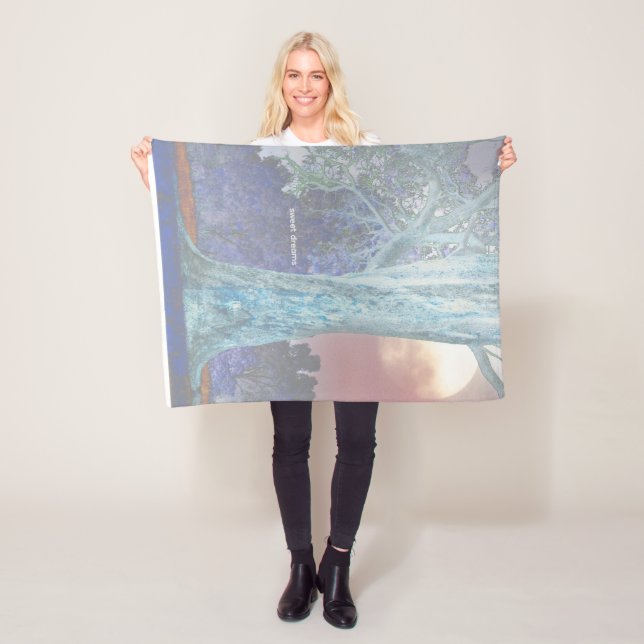 sweet dreams baby blanket.  fleece blanket (In Situ)