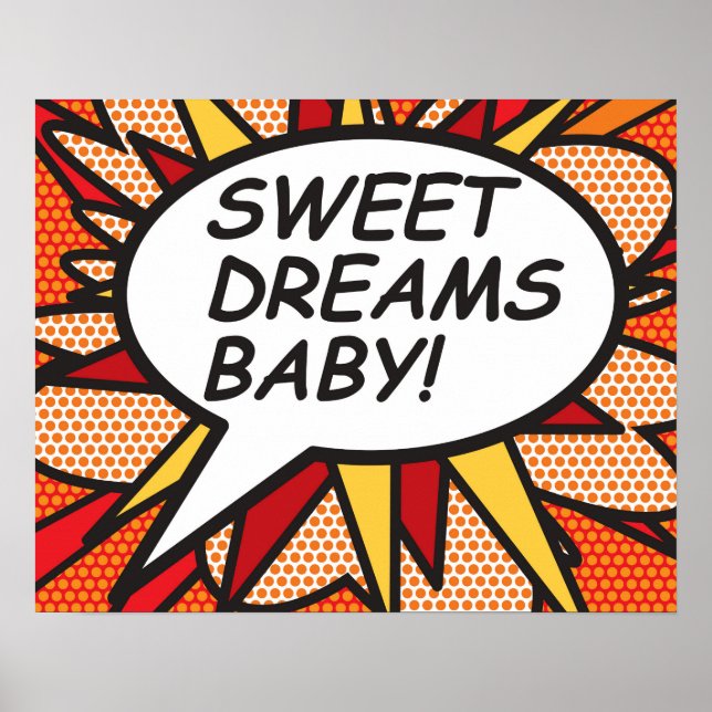 SWEET DREAMS BABY! Comic Book Poster (Front)