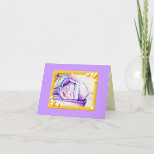 Sweet Dreams Baby Customisable Notecard