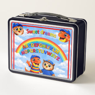 Sweet dreams, BC rainbow lunchbox, Rex and hoot Al Metal Lunch Box