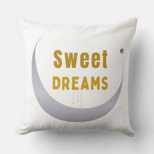 Sweet Dreams Cozy Throw Pillow – Relaxing Sleep De