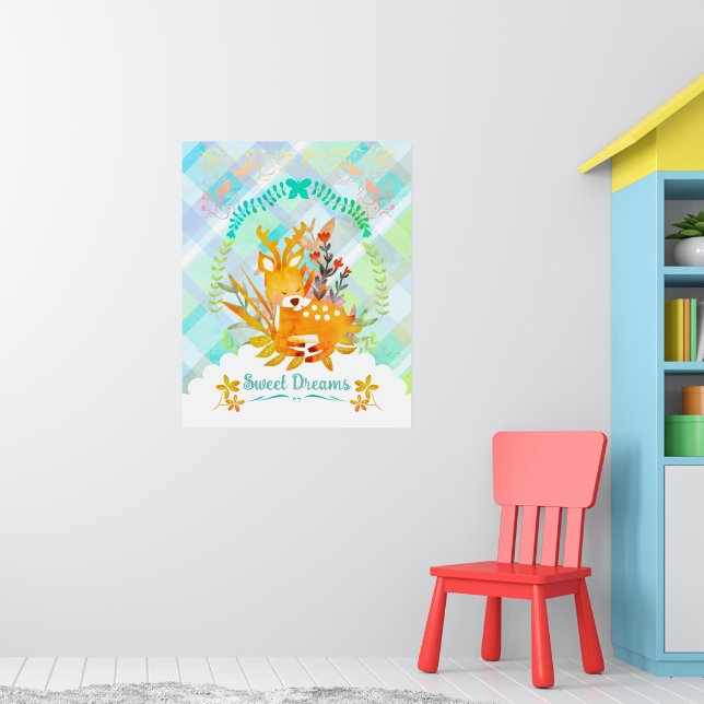 Sweet Dreams Deer  Poster (Nursery 1)