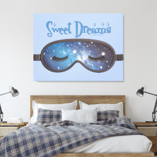 Sweet Dreams Face Mask Canvas Print