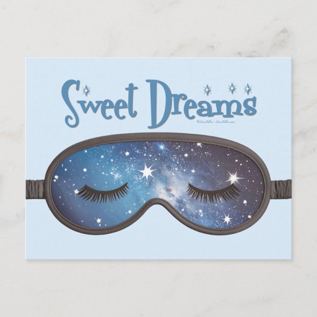 Sweet Dreams Face Mask Postcard (Front)