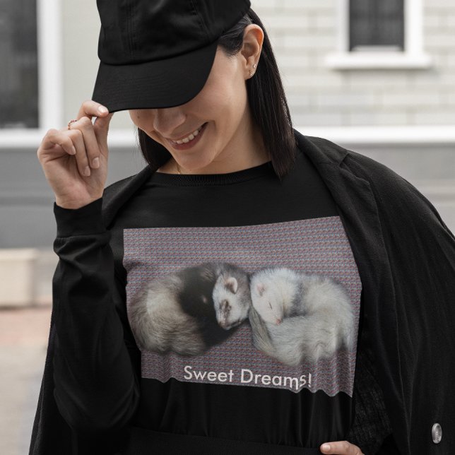 Sweet Dreams Ferrets T-shirt (Sweet Dreams Ferrets Women's Long Sleeve T-Shirt)