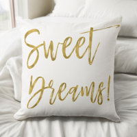 Sweet Dreams Gold Typography Inspiration Word