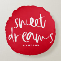 Sweet Dreams Hand Lettering Red Custom