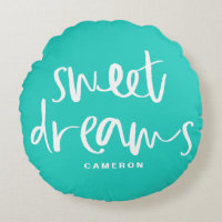Sweet Dreams Hand Lettering Turquoise Custom