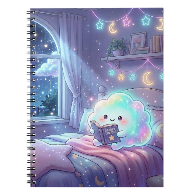 Sweet Dreams Kawaii Spiral Notebook (Front)