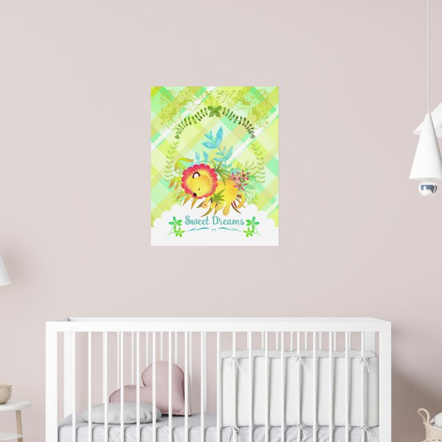 Sweet Dreams Lion Poster (Nursery 2)