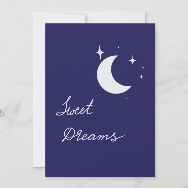 Sweet dreams moon card (Front)