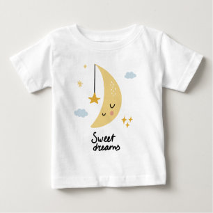 Sweet Dreams Moon & Stars Baby T-Shirt