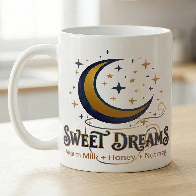 Sweet Dreams Moonlit Warm Milk Night Routine Coffee Mug (Creator Uploaded)