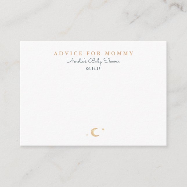Sweet Dreams | Mummy Advice Cards (Front)