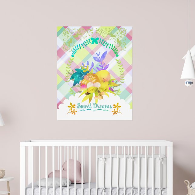 Sweet Dreams Nesting Bird. Poster (Nursery 2)