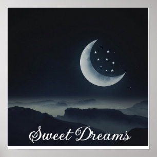 Sweet dreams nursery poster