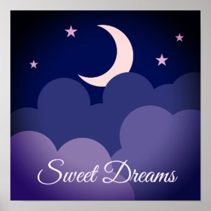 Sweet dreams nursery poster