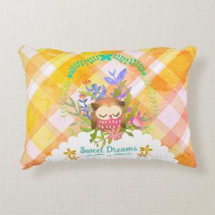 Sweet Dreams Owl Baby Blanket Decorative Cushion