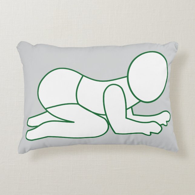 Sweet Dreams Pillow – Minimalist Baby Line Art  (Front)