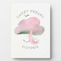 Sweet Dreams Pink Cloud & Moon Nursery 