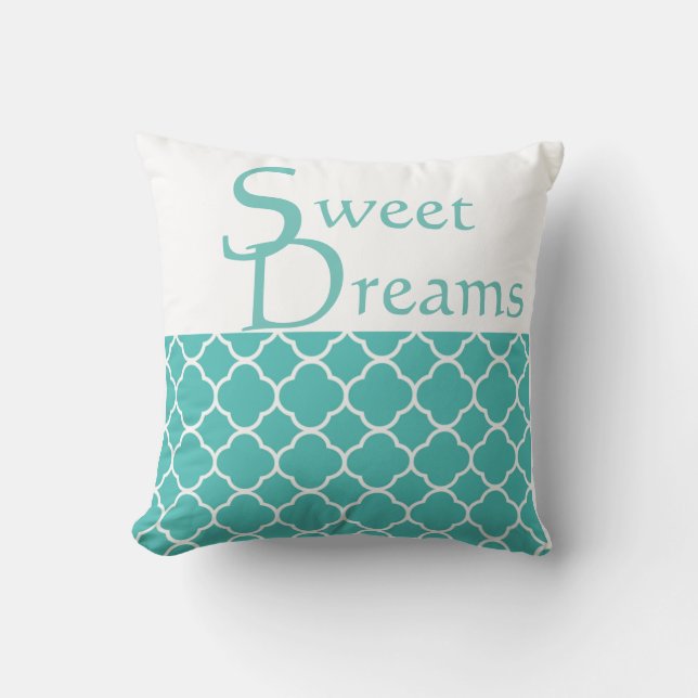 sweet dreams printed throwpillow (Front)