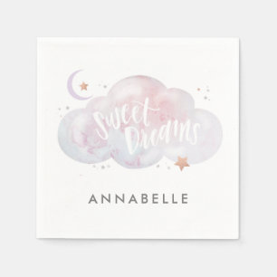 Sweet Dreams slumber Party Personalised Napkins