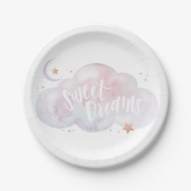 Sweet Dreams Slumber Party Plates (Front)