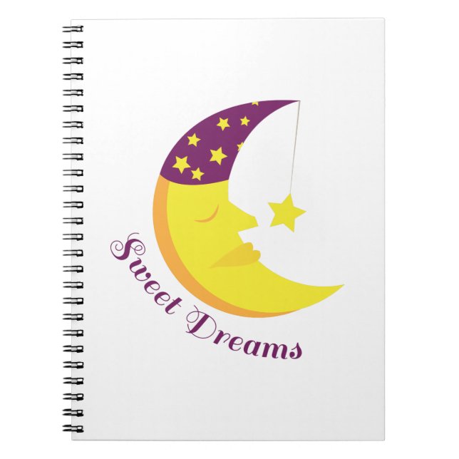 Sweet Dreams Spiral Notebook (Front)