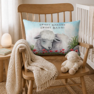 Sweet Dreams, Sweet Baa-by   Lamb Lumbar Cushion
