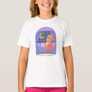Sweet Dreams: Teddy Bear Illustration T-Shirt