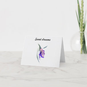 Sweet dreams thank you card