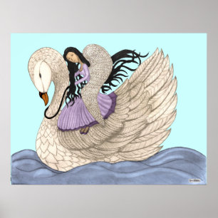 Sweet Dreams (The Angel & The Swan) (Full Color) Poster