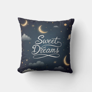Sweet Dreams Throw Pillow – Magical Starry Night 