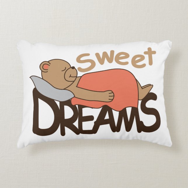 Sweet dreams wish design decorative cushion (Front)