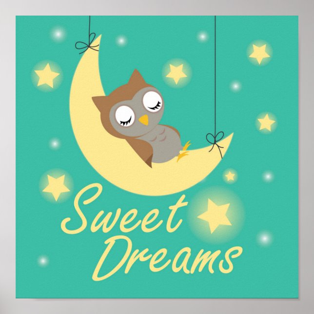 Sweet Dreams wish design. Poster (Front)