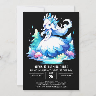 Sweet Dreamy Princess Birthday  Invitation
