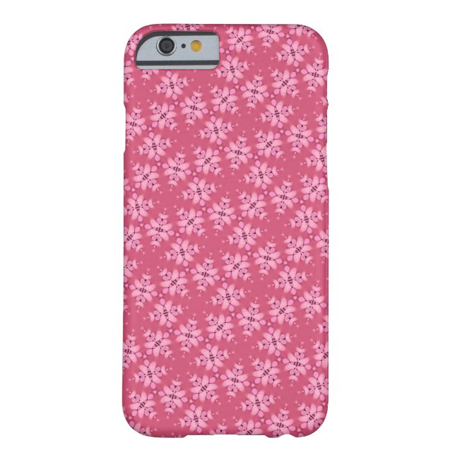 Sweet Dusty Pink Pattern iPhone Case (Back)