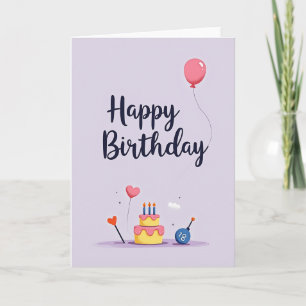 Sweet Eighteen Birthday Cake Card