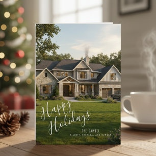 Sweet Elegant Home Flat Holiday Card