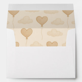 Sweet Elephant Baby Shower Invitation Envelope