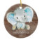 Sweet Elephant Boy Baby's First Christmas Ornament