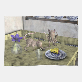 Sweet Elephant Mice Tea Towel