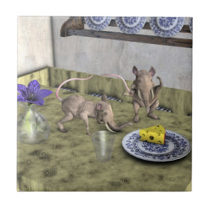 Sweet Elephant Mice Tile