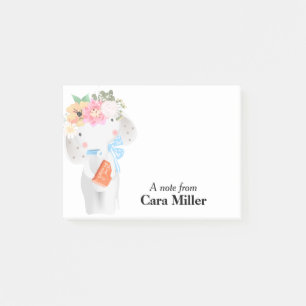 Sweet Elephant Personalized Post-it Notes