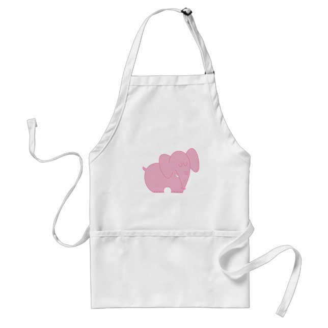 Sweet Elephant (Pink) Standard Apron (Front)