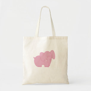 Sweet Elephant (Pink) Tote Bag