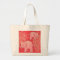 Sweet Elephants jumbo canvas tote bag