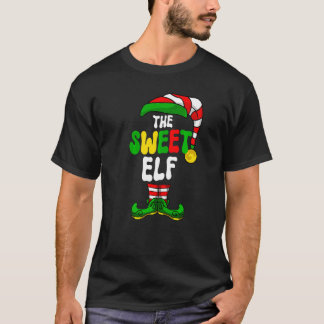 Sweet Elf Pajama Matching Group Christmas Holiday  T-Shirt